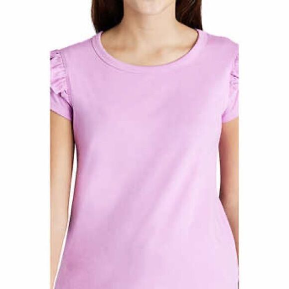 NEW! Vigoss Youth Girls 3-pack Tee Set, Hearts, Ruffles, Flip sequins - Picture 4 of 8